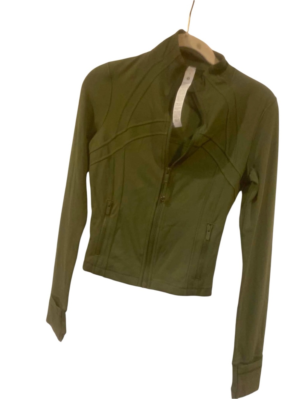 NWT Lululemon Define Cropped Jacket Nulu Size 4 SLY GREEN - Picture 2 of 5